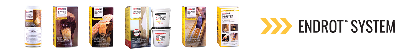 Endrot Wood Repair And Restoration Kit System Three Resins 4432