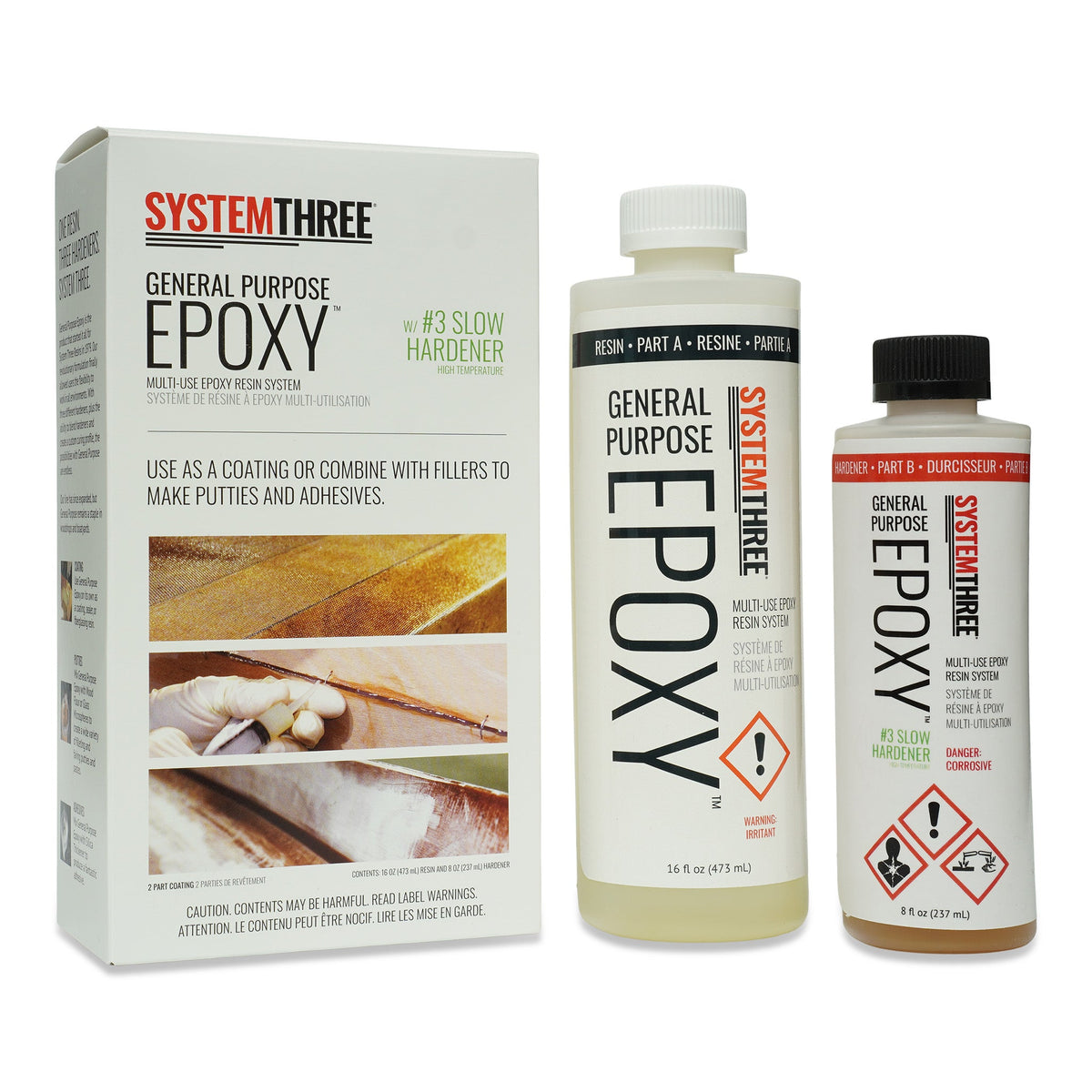 ArtResin - Epoxy Resin - Clear - Non-Toxic - 8 oz (4 oz resin + 4 oz  hardener) (237 ml)