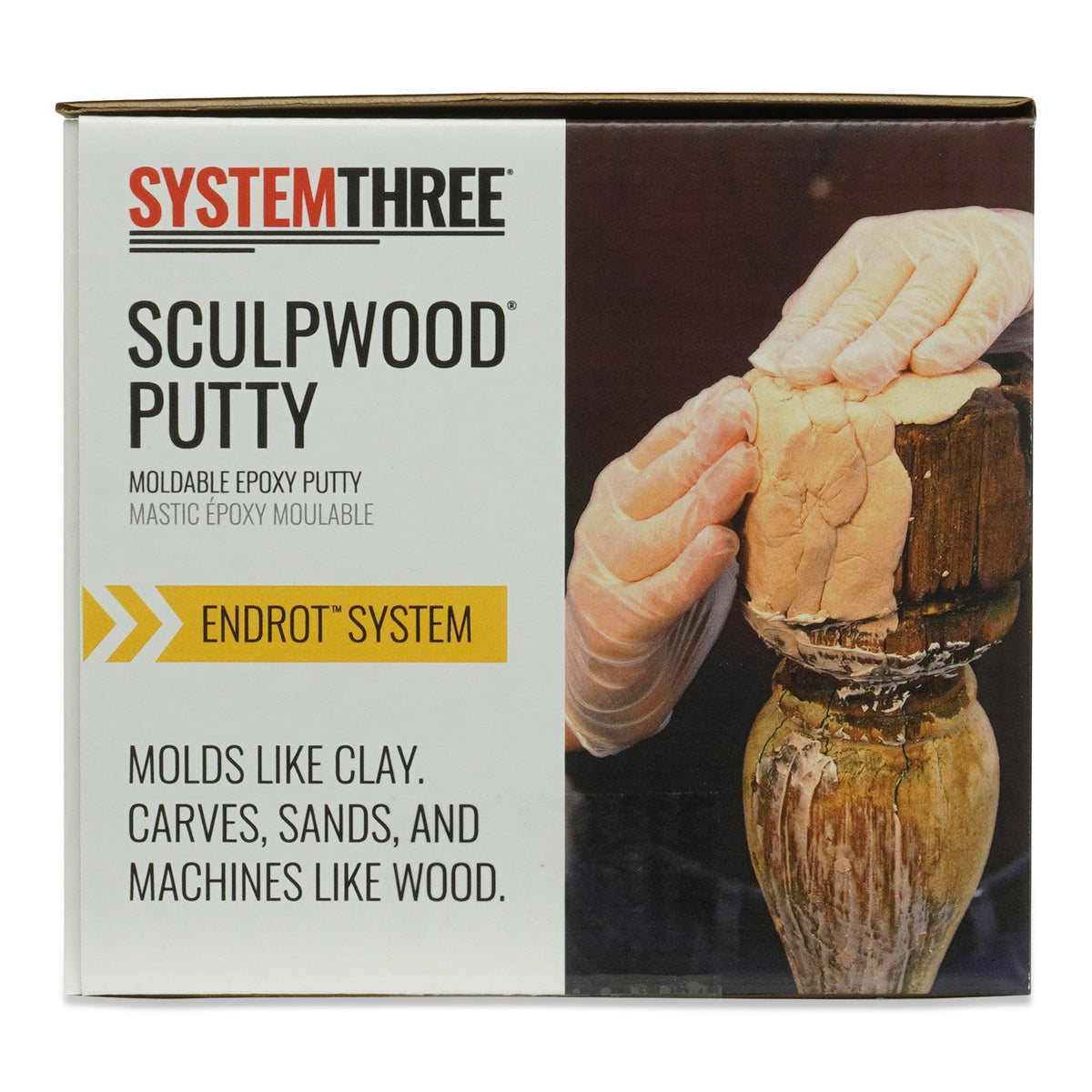 Sculpwood Putty | Moldable Epoxy Wood Filler Putty - System Three